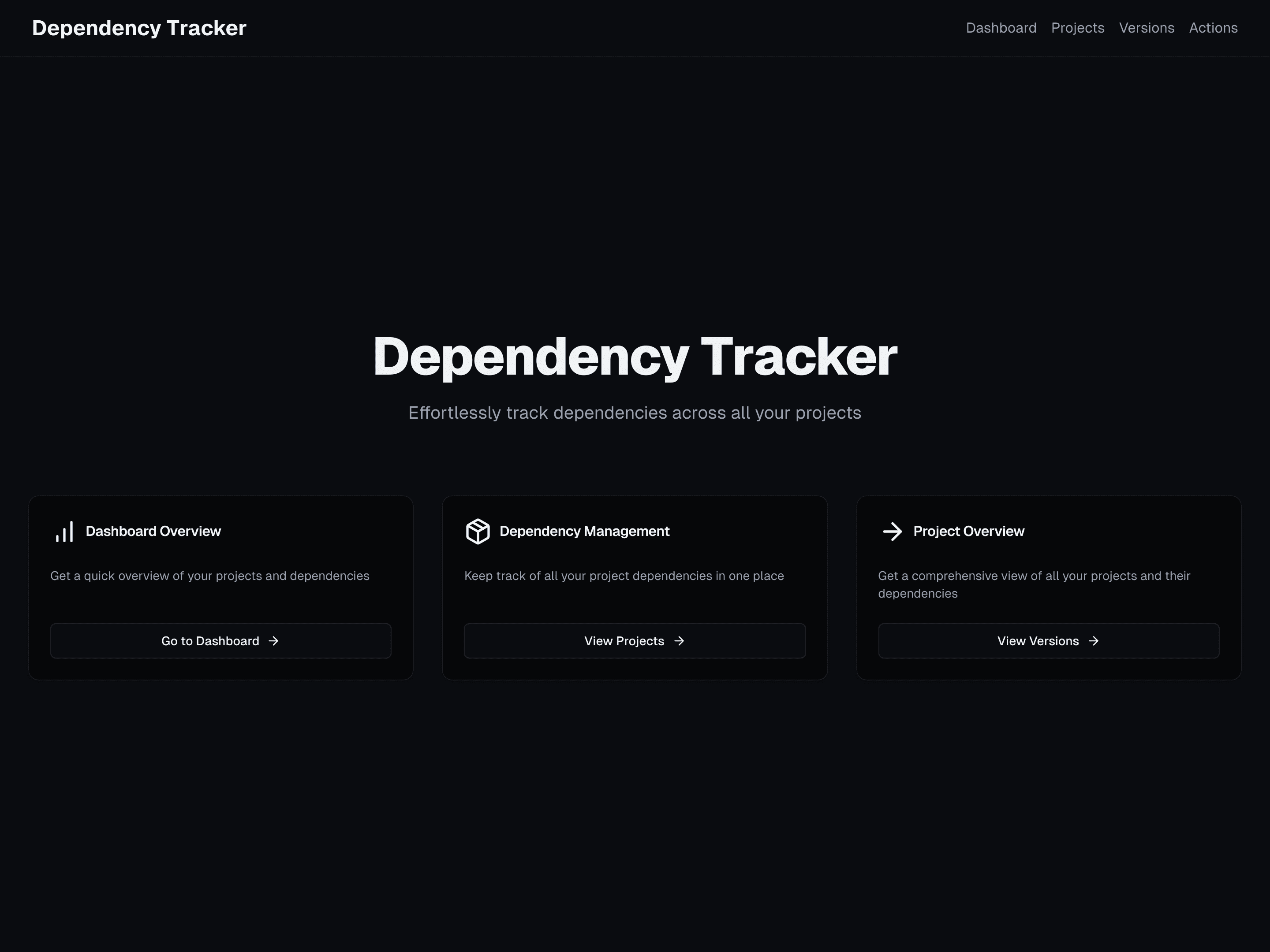 Dependency Tracker